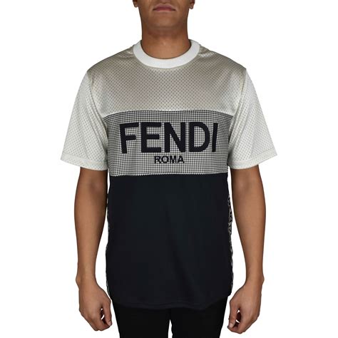 fendi logo t shirt men's